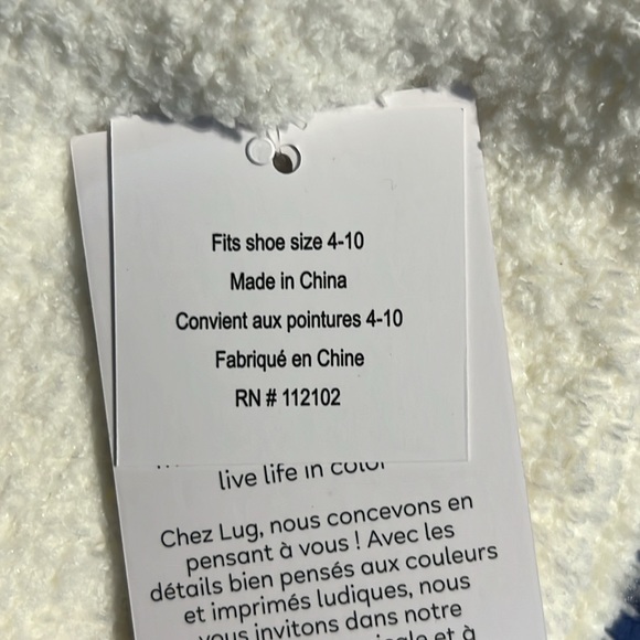 Lug Snowman Fuzzy Socks BNWT - Picture 3 of 5